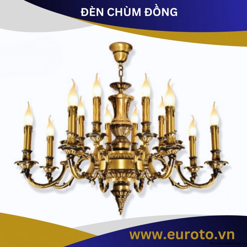 ĐÈN CHÙM ĐỒNG EUROTO CD 765-16