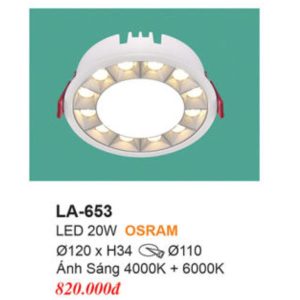 Đèn Âm Trần EUROTO LA-653