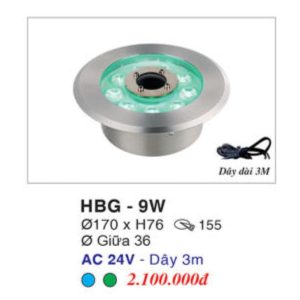 Đèn Âm Nước EUROTO HBG-9W