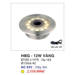 Đèn Âm Nước EUROTO HBG-12W VÀNG