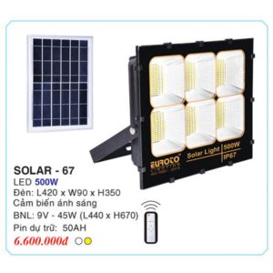 Đèn Năng Lượng Mặt Trời EUROTO SOLAR-67