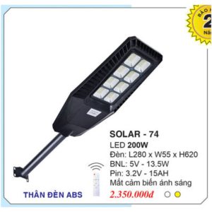 Đèn Năng Lượng Mặt Trời EUROTO SOLAR-74
