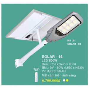 Đèn Năng Lượng Mặt Trời EUROTO SOLAR-16