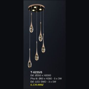 Đèn Thả Pha Lê EUROTO T 6235-5