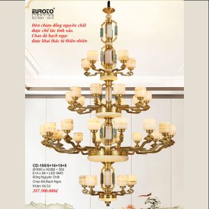 ĐÈN CHÙM ĐỒNG EUROTO CD 185-5+16+10+5