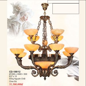 ĐÈN CHÙM ĐỒNG EUROTO CD 189-12