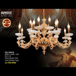 ĐÈN CHÙM ĐỒNG EUROTO CD 105-16