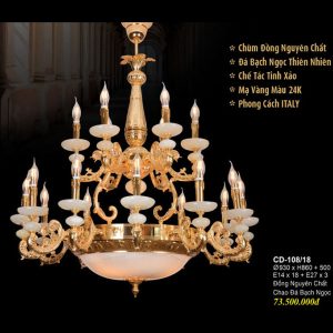 ĐÈN CHÙM ĐỒNG EUROTO CD 108-18