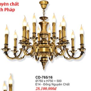 ĐÈN CHÙM ĐỒNG EUROTO CD 765-16
