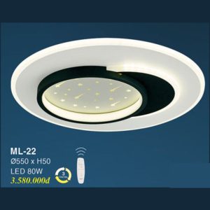 Đèn Mâm LED Ốp Trần EUROTO ML-22
