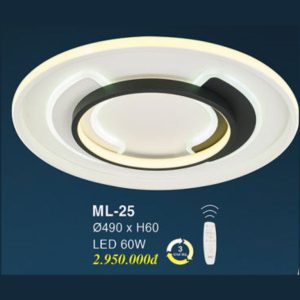Đèn Mâm LED Ốp Trần EUROTO ML-25