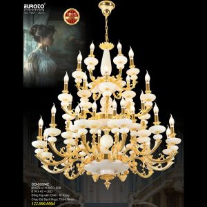 ĐÈN CHÙM ĐỒNG EUROTO CD 333-42