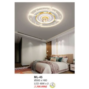 Đèn Mâm LED Ốp Trần EUROTO ML-45