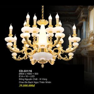 ĐÈN CHÙM ĐỒNG EUROTO CD 331-16