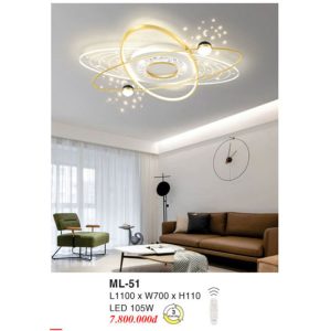 Đèn Mâm LED Ốp Trần EUROTO ML-51