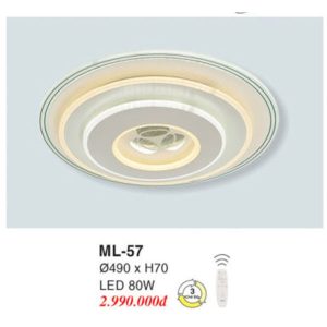 Đèn Mâm LED Ốp Trần EUROTO ML-57