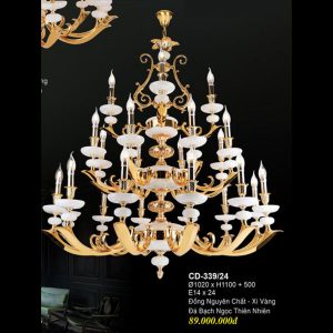 ĐÈN CHÙM ĐỒNG EUROTO CD 339-24