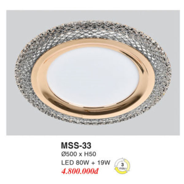 Đèn Mâm LED Ốp Trần EUROTO MSS-33