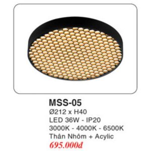 Đèn Mâm LED Ốp Trần EUROTO MSS-05