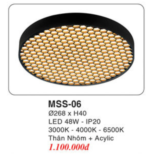 Đèn Mâm LED Ốp Trần EUROTO MSS-06