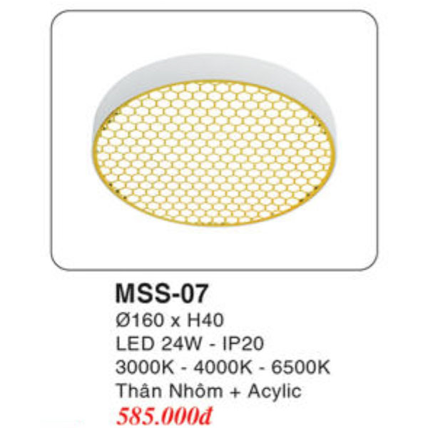 Đèn Mâm LED Ốp Trần EUROTO MSS-07
