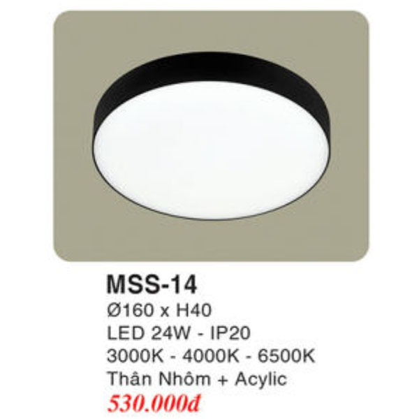 Đèn Mâm LED Ốp Trần EUROTO MSS-14