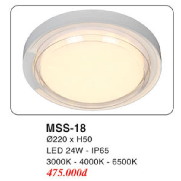 Đèn Mâm LED Ốp Trần EUROTO MSS-18