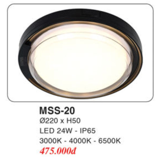 Đèn Mâm LED Ốp Trần EUROTO MSS-20