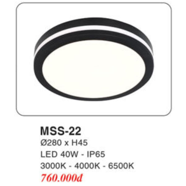 Đèn Mâm LED Ốp Trần EUROTO MSS-22