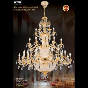 ĐÈN CHÙM ĐỒNG EUROTO CD 459-42