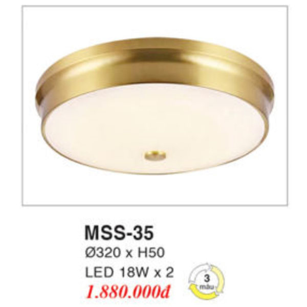 Đèn Mâm LED Ốp Trần EUROTO MSS-35