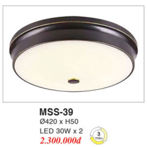 Đèn Mâm LED Ốp Trần EUROTO MSS-39
