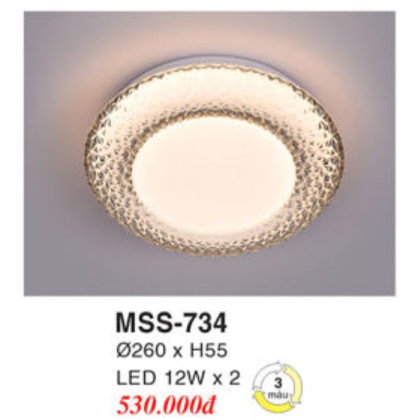 Đèn Mâm LED Ốp Trần EUROTO BT-734