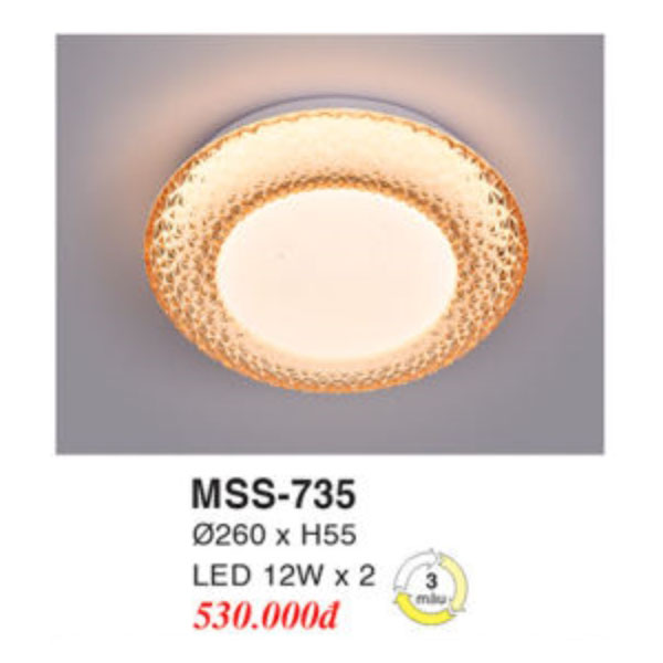 Đèn Mâm LED Ốp Trần EUROTO BT-735