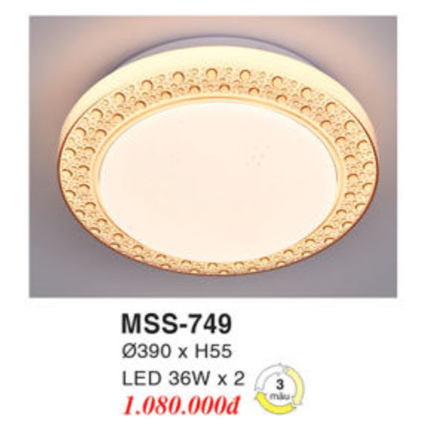 Đèn Mâm LED Ốp Trần EUROTO BT-749