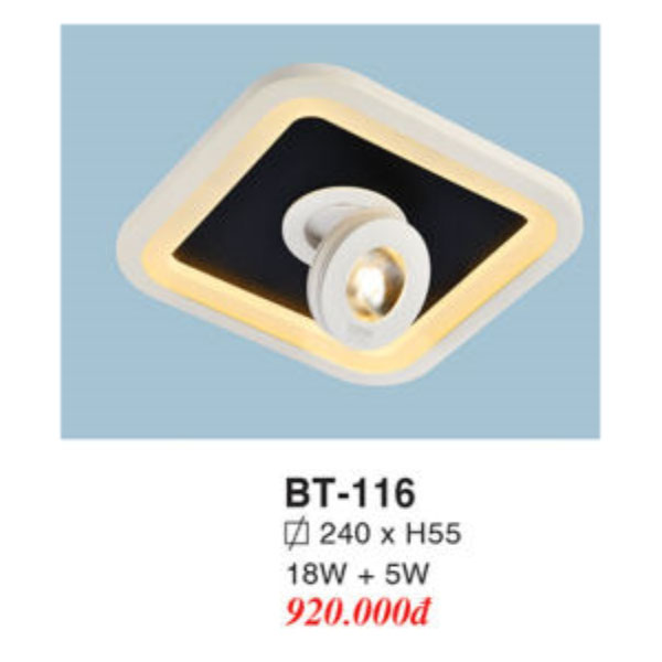 Đèn Mâm LED Ốp Trần EUROTO BT-116