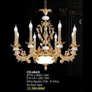 ĐÈN CHÙM ĐỒNG EUROTO CD 464-8