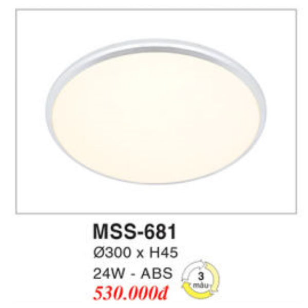 Đèn Mâm LED Ốp Trần EUROTO MSS-681