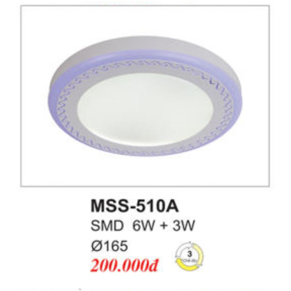 Đèn Mâm LED Ốp Trần EUROTO MSS-510A