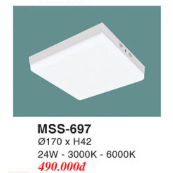 Đèn Mâm LED Ốp Trần EUROTO MSS-697