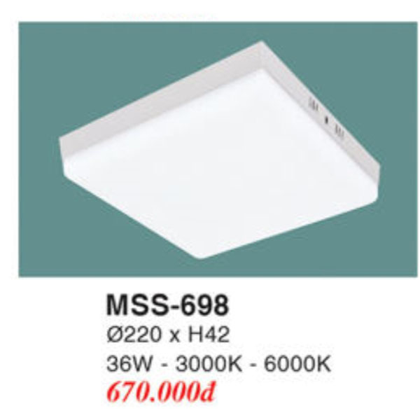 Đèn Mâm LED Ốp Trần EUROTO MSS-698