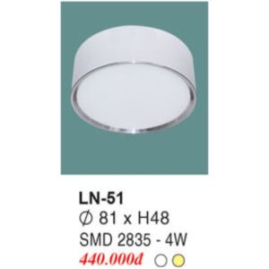 Đèn Mâm LED Ốp Trần EUROTO LN-51
