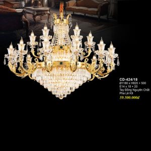 ĐÈN CHÙM ĐỒNG EUROTO CD 424-18